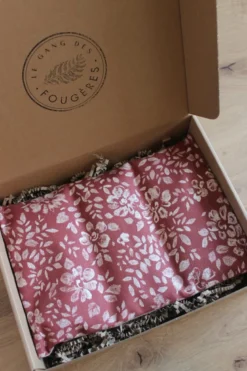 Bouillotte sèche -fleurs craie marsala