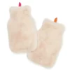 2 bouillottes fausse fourrure recyclée