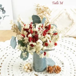 Bouquet de fleurs séchées noël s
