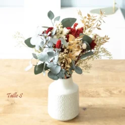 Bouquet de fleurs séchées noël s