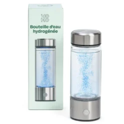 Bouteille d’eau à hydrogène pour une hydratation optimale en verre et inox