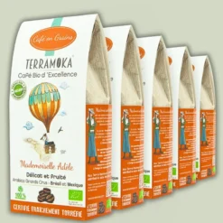 Box de 5 x 200 g cafés grain bio du brésil et mexique