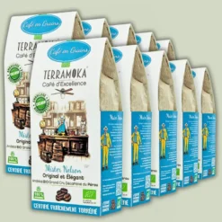 Box de 5 x 200 g cafés grain décaféiné bio du pérou