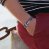 Bracelet ancre marine homme bateau