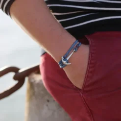 Bracelet ancre marine homme bateau