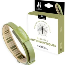 Bracelet anti-moustiques pharmavoyage vert kaki