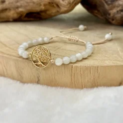 Bracelet arbre de vie en pierre de lune