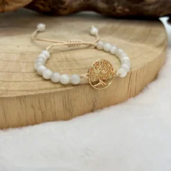 Bracelet arbre de vie en pierre de lune