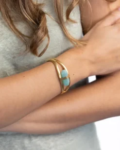 Bracelet attica green aventurine s Vert