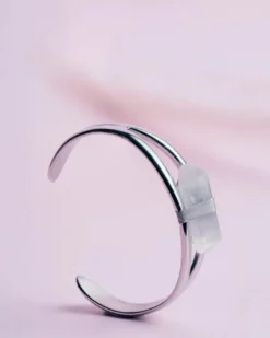 Bracelet attica white selenite xs Blanc