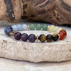 Bracelet 7 chakra en pierres