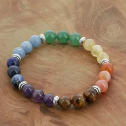 Bracelet 7 chakras pierres naturelles