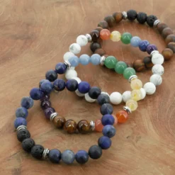 Bracelet 7 chakras pierres naturelles
