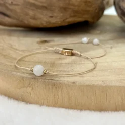 Bracelet chance en pierre de lune