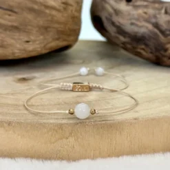 Bracelet chance en pierre de lune