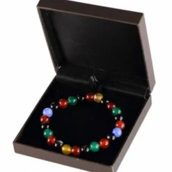Bracelet en agate multicolore