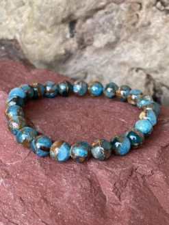 Bracelet en aventurine et oeil de tigre