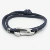 Bracelet homme escalade - mousqueton bleu m