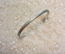 Bracelet jonc ciselé argent