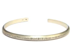Bracelet jonc ciselé argent