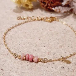 Bracelet mini rêve pierres fines roses