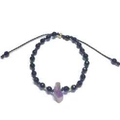 Bracelet onyx et améthyste litha