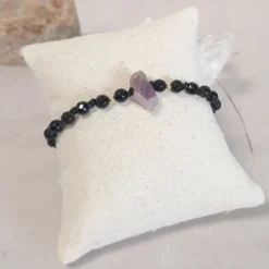 Bracelet onyx et améthyste litha