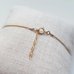 Bracelet or gold filled et aigue-marine