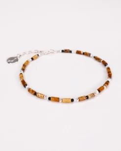 Bracelet - oudis marron - argent