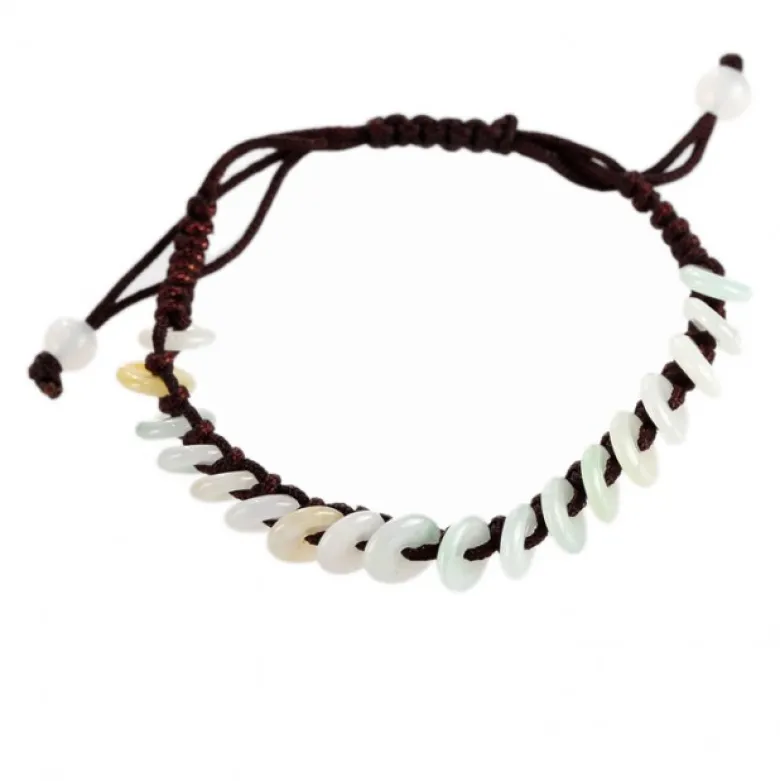 Bracelet perles breloque en jade