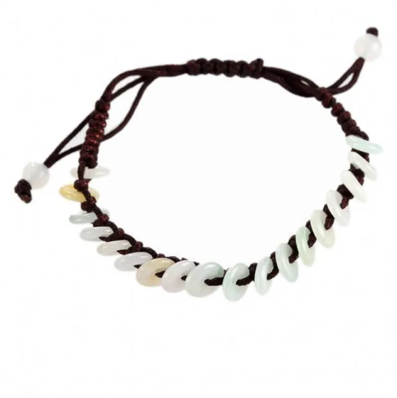 Bracelet perles breloque en jade