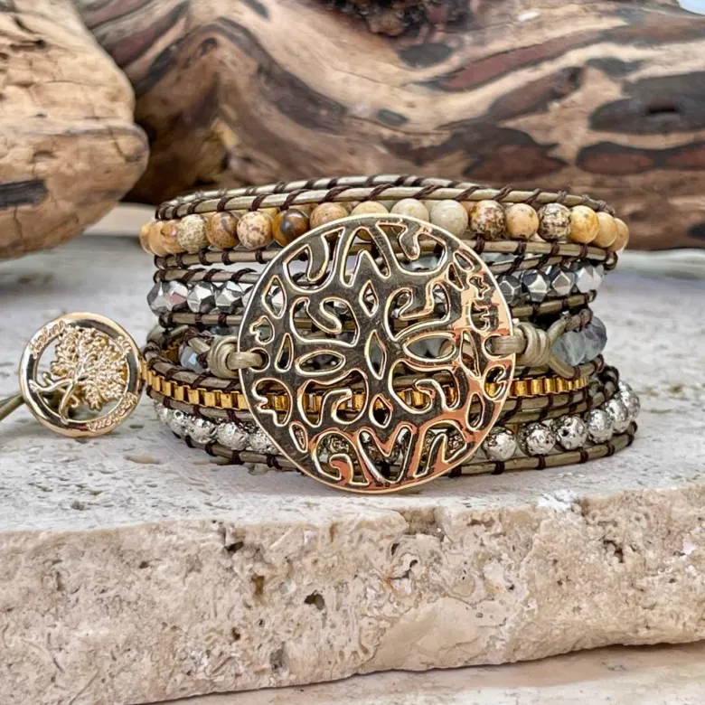 Bracelet protection en plaqué or