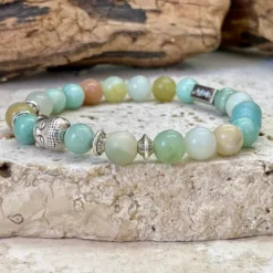Bracelet équilibre buddha en amazonite