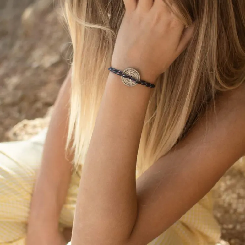 Bracelet rose des vents Bleu foncé