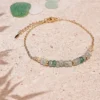 Bracelet rêve pierres naturelles vertes