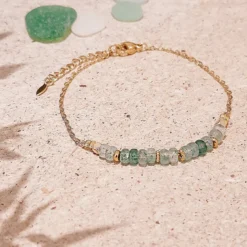 Bracelet rêve pierres naturelles vertes