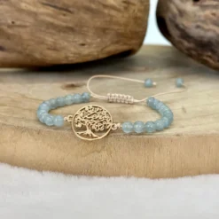 Bracelet zen en aigue marine