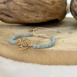 Bracelet zen en aigue marine