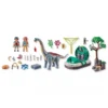 Brachiosaure avec explorateurs et aérogl