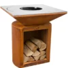 Brasero g2 corten plaque acier carbone - artiss