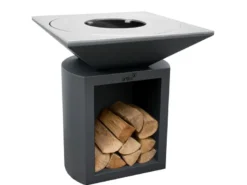 Brasero g2 graphite plaque acier carbone - artiss