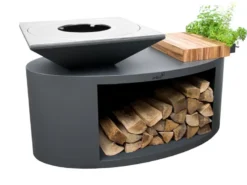 Brasero g3 graphite plaque acier carbone - artiss