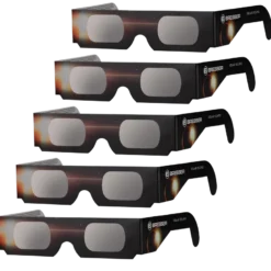 Bresser lunettes d'éclipse solaire (5 pièces) - design b