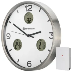 Bresser mytime io nx horloge murale radio pilotée - blanc 8020211gye000