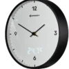 Bresser mytime ledsec horloge murale 24 cm avec affichage de la température