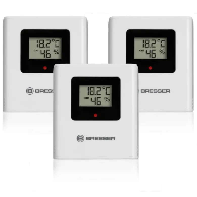 Bresser quadro nv thermo hygromètre blanc