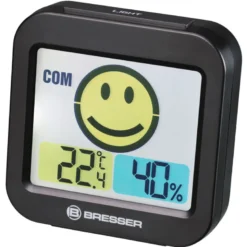Bresser thermomètre hygro mytime smile noir - 7007450cm3