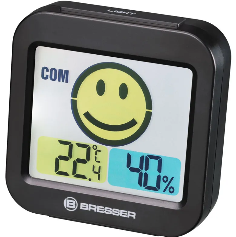 Bresser thermomètre hygro mytime smile noir - 7007450cm3