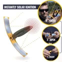 3 briquets solaires suncase gear