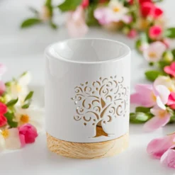 Brûle-parfum life tree en céramique + 2 he eucalyptus & pin sylvestre